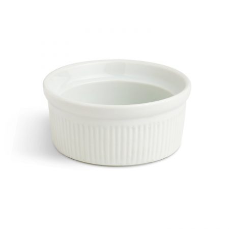 Urban Snackers Round Shaped Ramekin 3IN, White Porcelian, for Baking, Serving Sauce, Dips, Chutneys for Home, Kitchen and Hotel