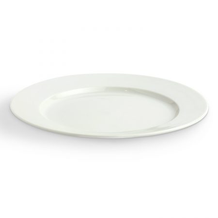 Urban Snackers Winged Plate 17 cm, White Porcelain, for Serving Breakfast, Dining and Snacks|Gifting Accessories|in Hotels, Kitchen, Home