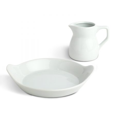 Urban Snackers Combo of 2 Pcs (Jug 14 cl, Oval Eared Dish 25 cm)|Gifting Accessories|In Hotels, Kitchen, Home, Restaurant