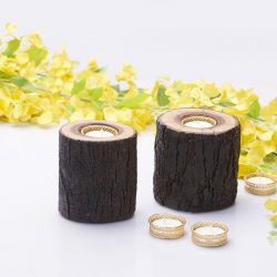 Fireflies Wooden Log T-light candle holder Set of 2 / Tealight /Wooden Candle Holder/Candle Stand/ T light holder /T light set / Gift/ Home Decor/ lighting ideas/ Wooden Gift And Accessories