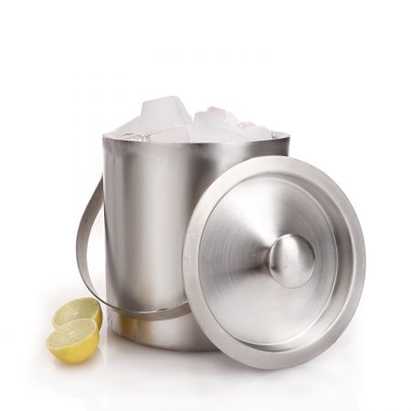 Urban Snackers Ice Bucket Double Wall With Cover (Stainless Steel)