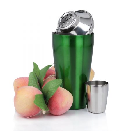 Urban Snackers Cocktail Shaker, Mocktail Shaker, Drink Mixer, Cocktail Mixer - Regular 28 Oz Green Color (Stainless Steel)