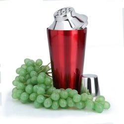 Urban Snackers Cocktail Shaker, Mocktail Shaker, Drink Mixer, Cocktail Mixer - Regular 28 Oz Red Color (Stainless Steel)