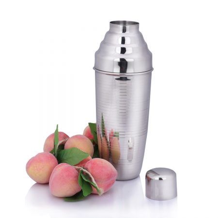 Urban Snackers Cocktail Shaker, Mocktail Shaker, Drink Mixer, Cocktail Mixer 64 Oz Engraved Lines (Stainless Steel)